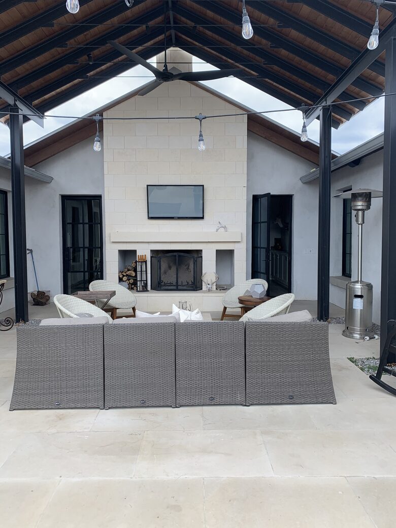 covered outdoor space