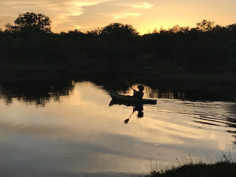kayaking on one of the tanks (when they are full)