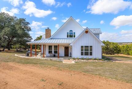 12 Acre Designer Farmhouse | TX Hill Country - Stonewall, Texas