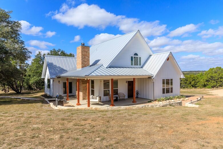 12 Acre Designer Farmhouse | TX Hill Country - Stonewall, Texas