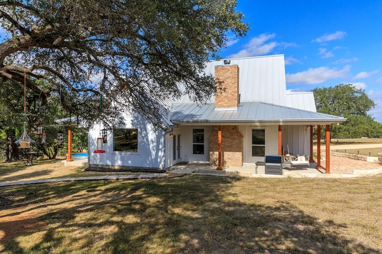 12 Acre Designer Farmhouse | TX Hill Country - Stonewall, Texas