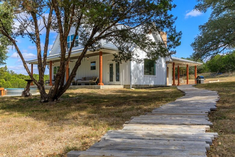 12 Acre Designer Farmhouse | TX Hill Country - Stonewall, Texas