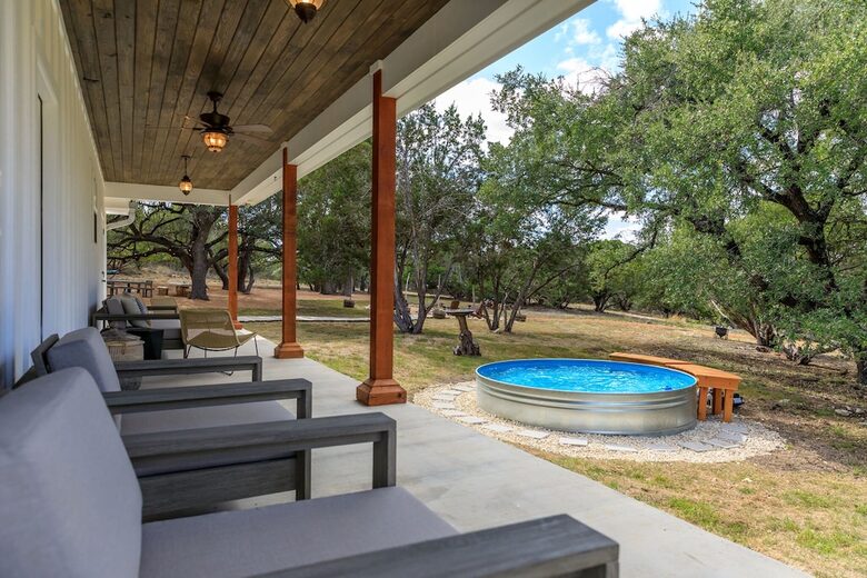 12 Acre Designer Farmhouse | TX Hill Country - Stonewall, Texas