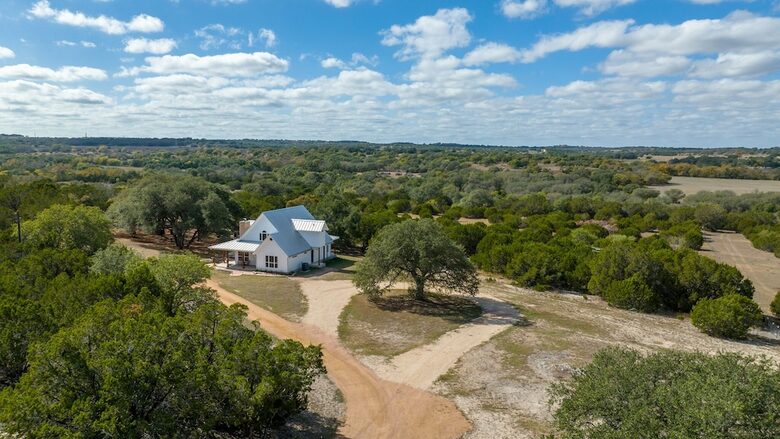 12 Acre Designer Farmhouse | TX Hill Country - Stonewall, Texas
