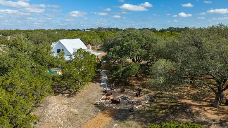 12 Acre Designer Farmhouse | TX Hill Country - Stonewall, Texas