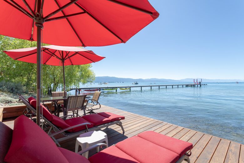 Charming "Old Tahoe" Cabin on a Private Beach - Tahoe Vista, California