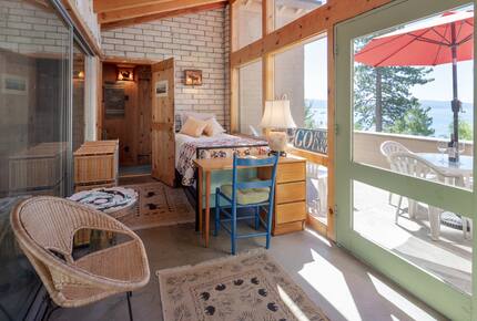 Charming "Old Tahoe" Cabin on a Private Beach - Tahoe Vista, California
