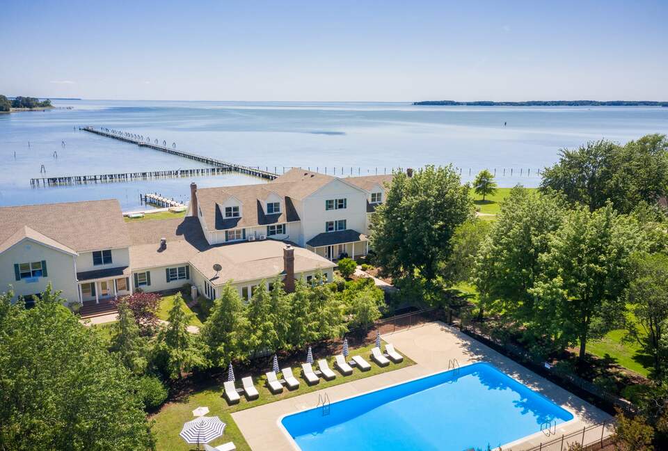 Cedar Cove Retreat | 13 Bedrooms Waterfront Estate with, Pool, Gym, and more - St. Michaels, Maryland