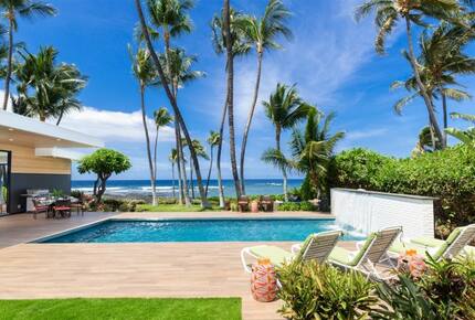 Malulani Villa | Oceanfront with Pool/Spa & Pickleball - Kamuela, Hawaii