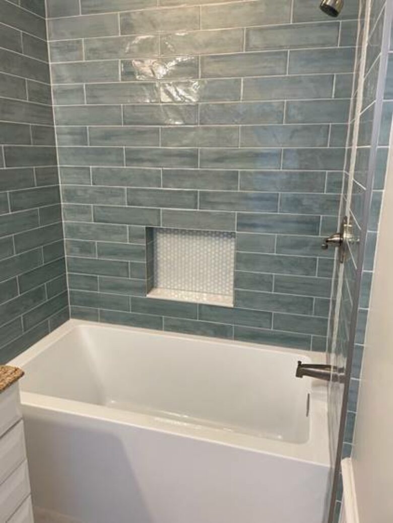 Upstairs Bathroom with Soaking Tub and Shower