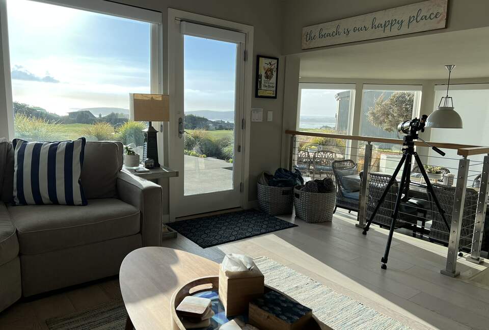 Beach-Ocean-Bay Panoramic View Golf Course Home - Bodega Bay, California