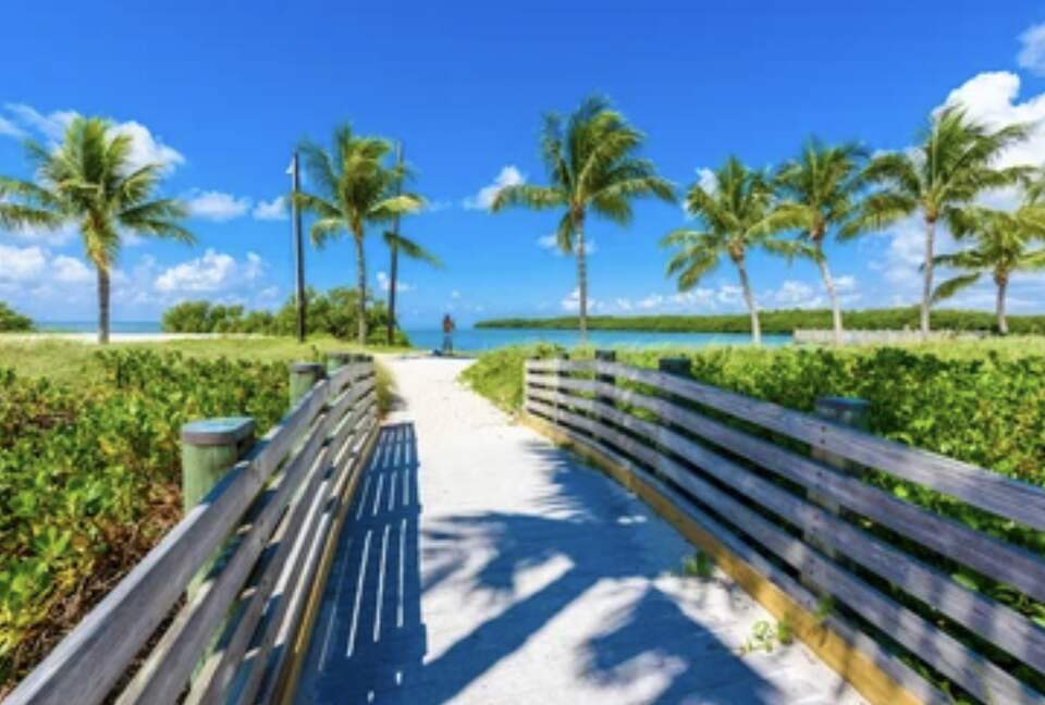 Sombrero Beach, 2 miles away