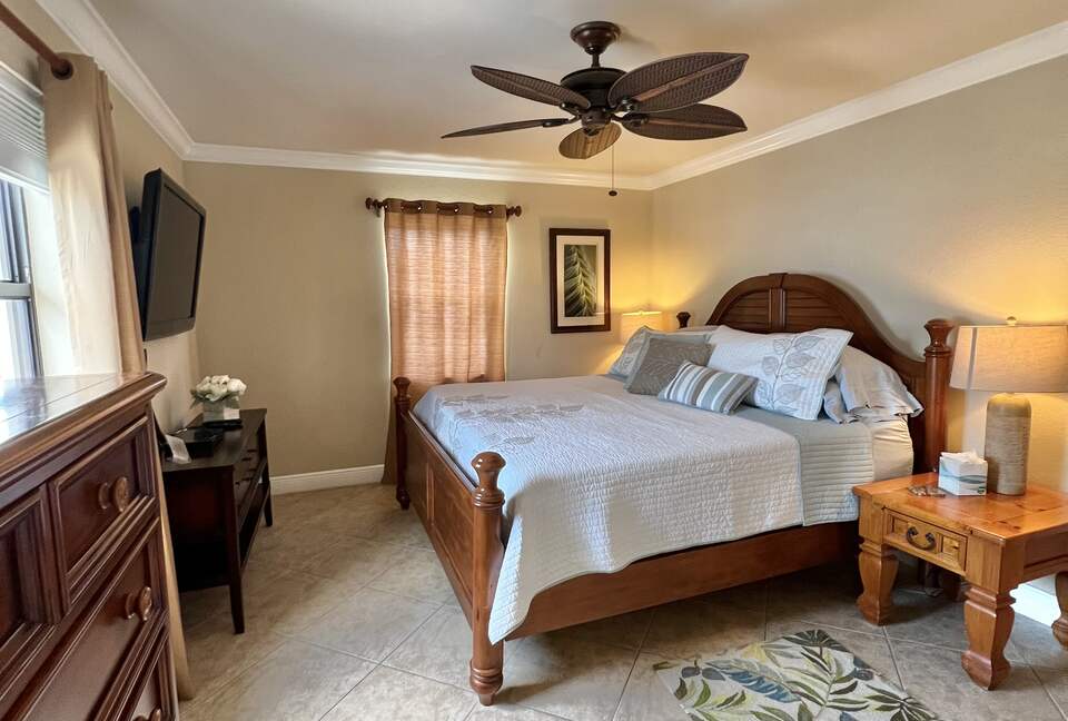 Master with King size bed.