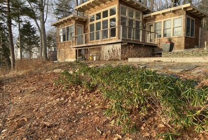 Back of the first cottage in the winter.