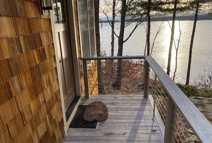 View from porch of second cottage, the "shack."