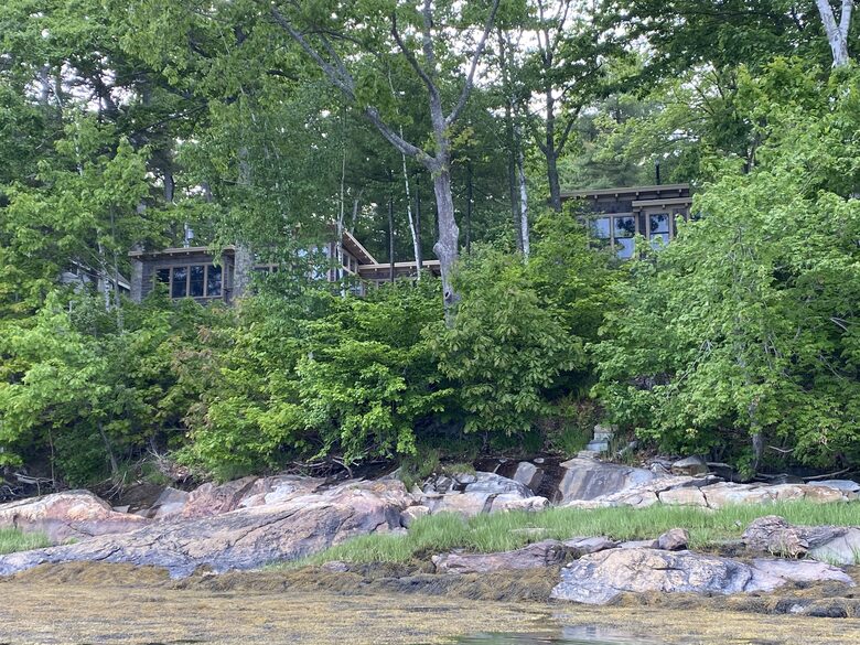 View of the cottages from White's Cove.