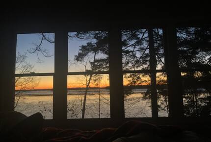 Sunset view from master bedroom.