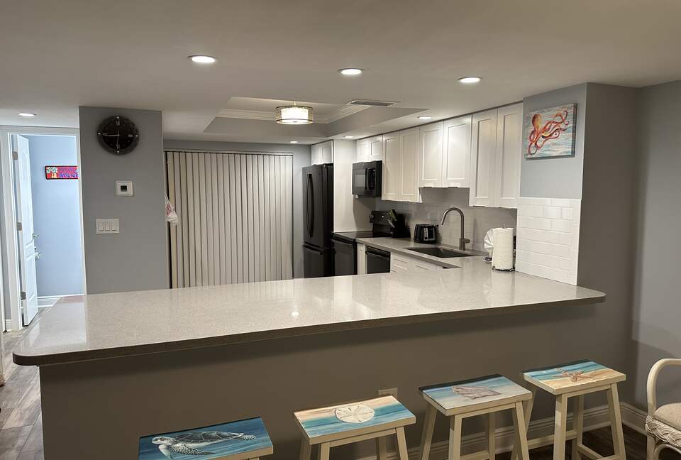 Wonderful large modern kitchen with balcony