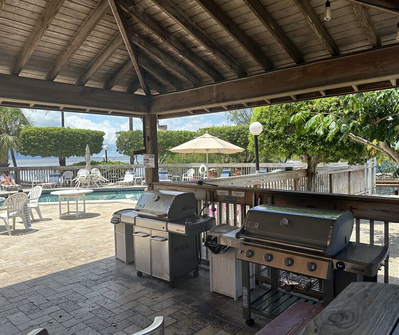 The BBQ's by the pool