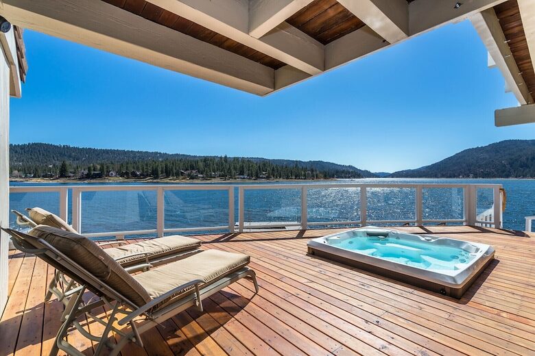 The Point | Lakefront Retreat with private beach and deep water dock - Big Bear Lake, California