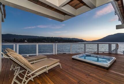 The Point | Lakefront Retreat with private beach and deep water dock - Big Bear Lake, California
