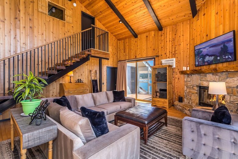 The Point | Lakefront Retreat with private beach and deep water dock - Big Bear Lake, California