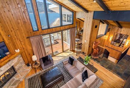 The Point | Lakefront Retreat with private beach and deep water dock - Big Bear Lake, California