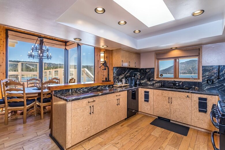 The Point | Lakefront Retreat with private beach and deep water dock - Big Bear Lake, California