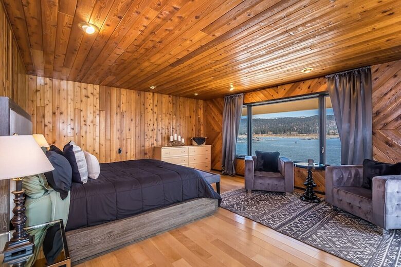 The Point | Lakefront Retreat with private beach and deep water dock - Big Bear Lake, California