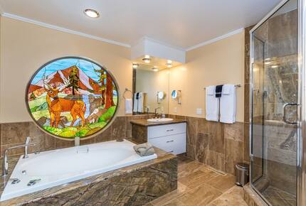 The Point | Lakefront Retreat with private beach and deep water dock - Big Bear Lake, California