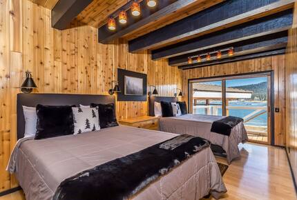 The Point | Lakefront Retreat with private beach and deep water dock - Big Bear Lake, California