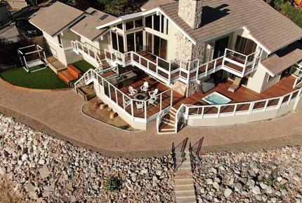 The Point | Lakefront Retreat with private beach and deep water dock - Big Bear Lake, California