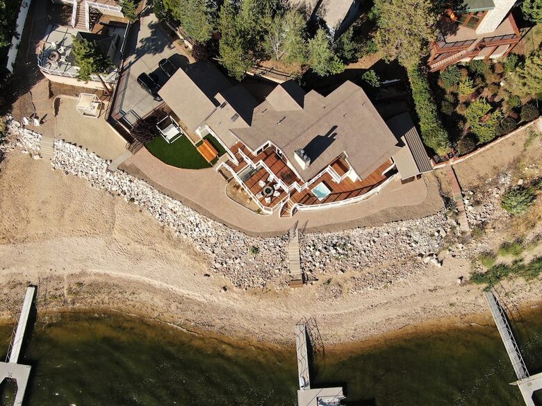 The Point | Lakefront Retreat with private beach and deep water dock - Big Bear Lake, California