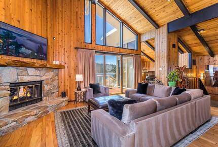 The Point | Lakefront Retreat with private beach and deep water dock - Big Bear Lake, California