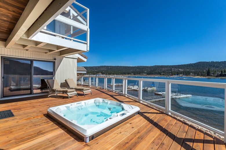 The Point | Lakefront Retreat with private beach and deep water dock - Big Bear Lake, California