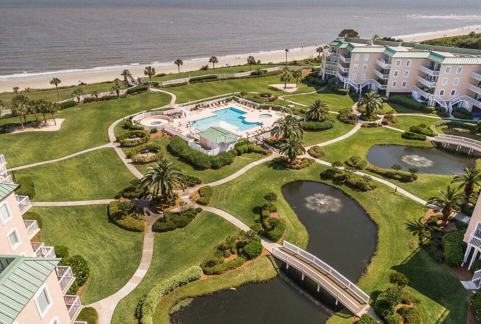 St. Simons Grand #321 | Oceanfront Condo with Balcony, Swimming Pool and Boardwalk to Beach - St Simons, Georgia