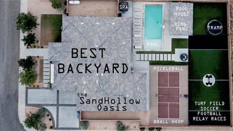 Modern Family-Friendly House | Fun Backyard Private Pool & Pickleball - Hurricane, Utah