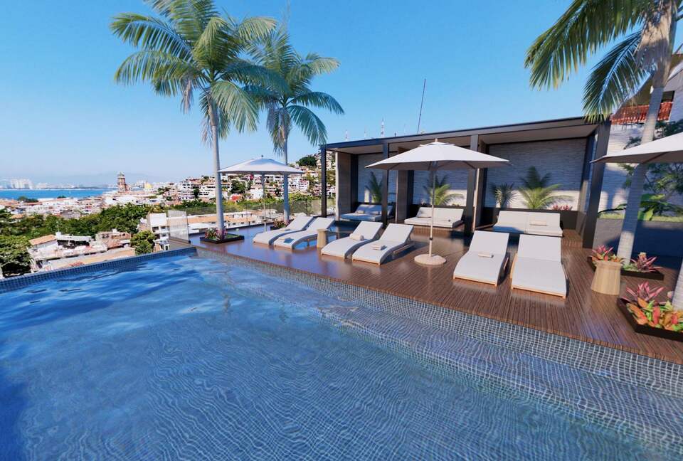 New D'esire | With Romantic Zone, Gym, Rooftop Pool - Emiliano Zapata, C.P. Puerto Vallarta, Mexico