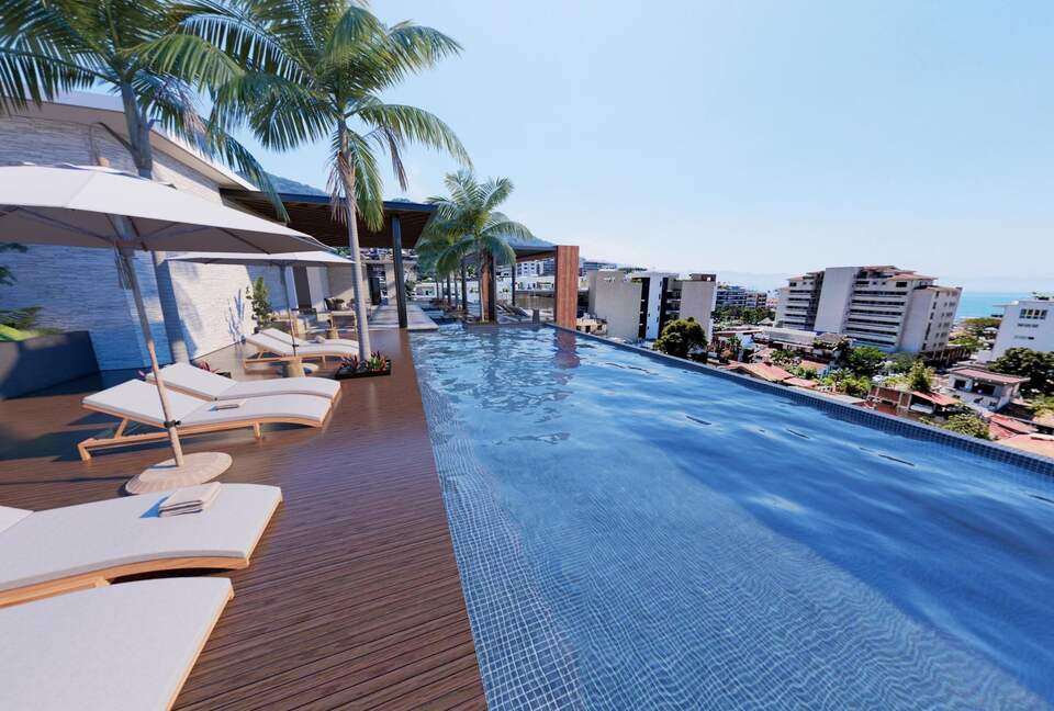 New D'esire | With Romantic Zone, Gym, Rooftop Pool - Emiliano Zapata, C.P. Puerto Vallarta, Mexico