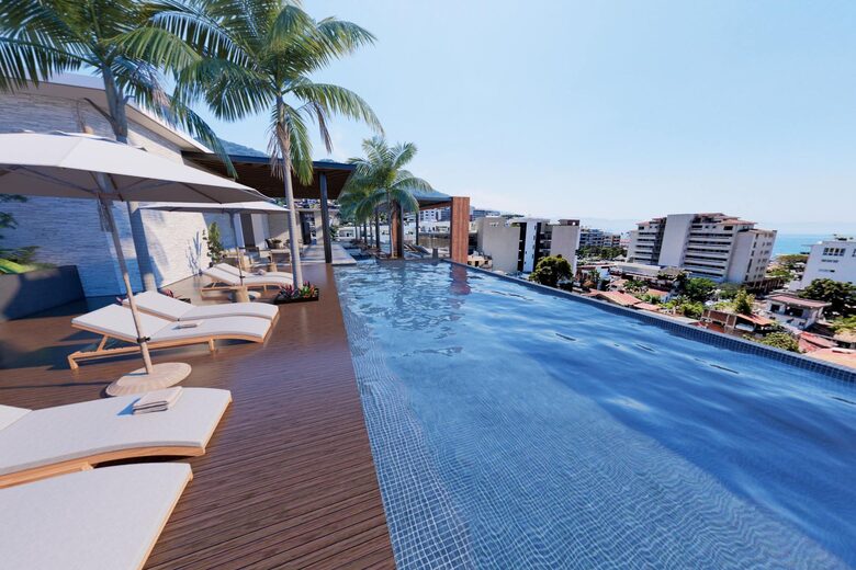 New D'esire | With Romantic Zone, Gym, Rooftop Pool - Emiliano Zapata, C.P. Puerto Vallarta, Mexico