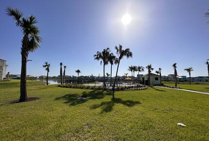 Pool accessible from backyard