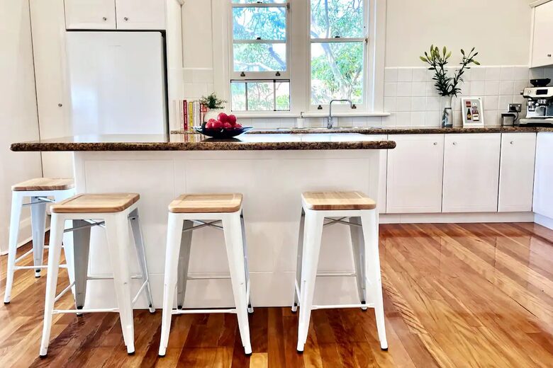 The kitchen is large and fully equipped.