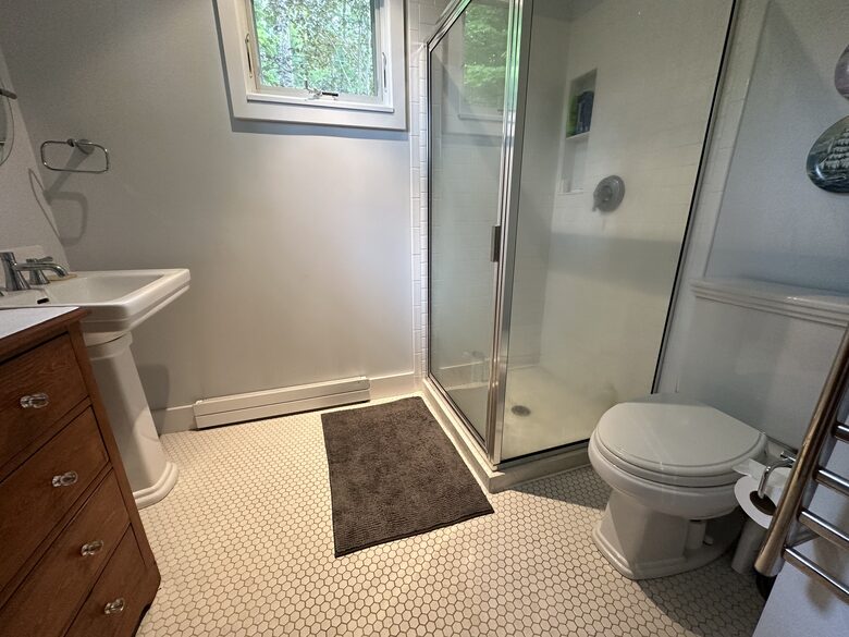 Master bedroom bathroom.