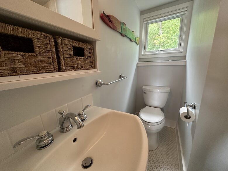 Bathroom in the second cottage.