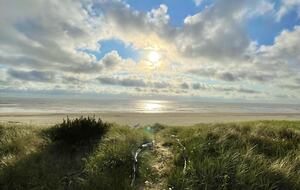 Backyard-pathway to the beach