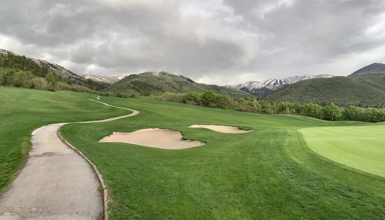 Wasatch mountain golf course 1 mile away
