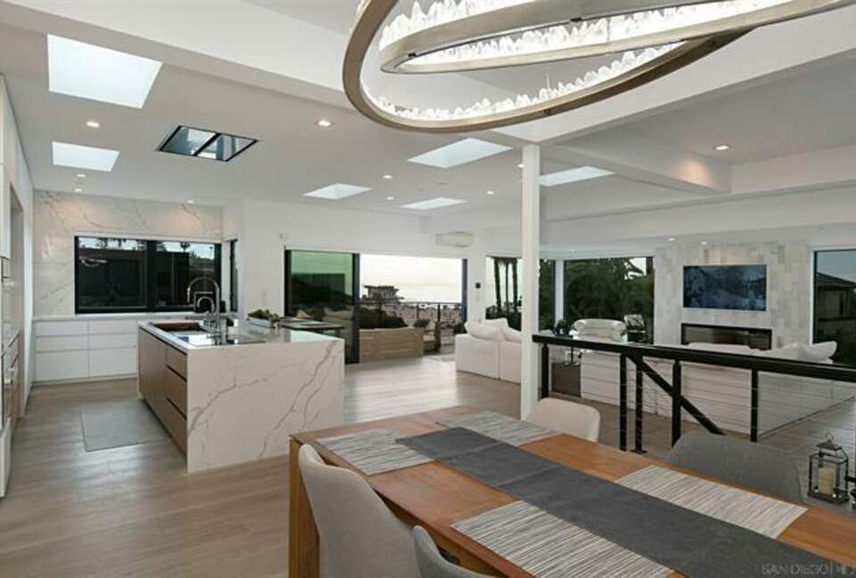 Main Floor Great Room with Beach Views