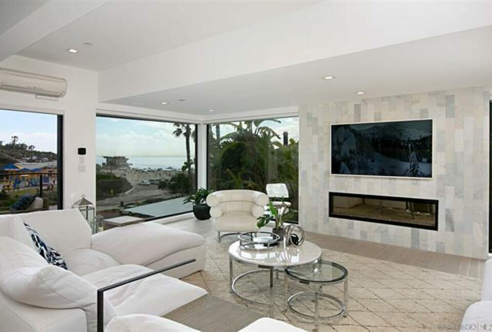 Perched Above & Overlooking Beach and Ocean