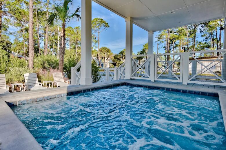Beautiful Home with Private Pool, Firepit and 6 Seater Golf Cart! - Santa Rosa Beach, Florida