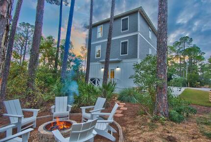 Beautiful Home with Private Pool, Firepit and 6 Seater Golf Cart! - Santa Rosa Beach, Florida